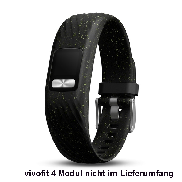 Produktbild von Garmin Armband (S/M) in schwarz, gepunktet (010-12640-10) für Garmin vivofit 4