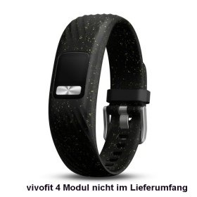 Garmin Armband (S/M) in schwarz, gepunktet (010-12640-10)  für Garmin vivofit 4