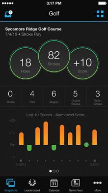 Garmin 
Connect Golf App Bild 1