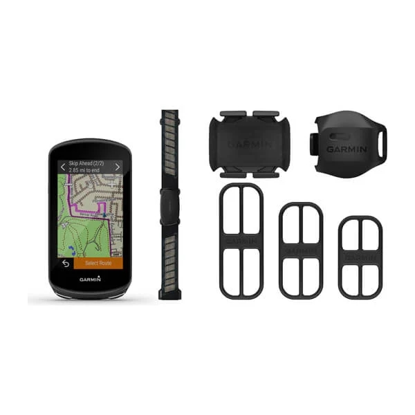 Produktbild von Garmin Edge 1030 Plus Bundle - GPS Fahrradcomputer mit HRM-Dual, Trittfrequenzsensor und Geschwindigkeitssensor