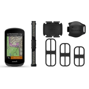 Garmin Edge 1030 Plus Bundle - GPS Fahrradcomputer mit HRM-Dual, Trittfrequenzsensor und Geschwindigkeitssensor