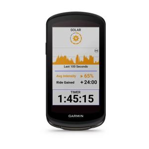 Garmin Edge 1040 Solar - GPS Fahrradcomputer mit 3,5 Zoll Touchscreen und Power Glass Solarladelinse