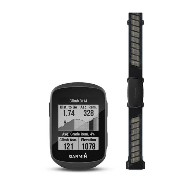 Produktbild von Garmin Edge 130 Plus HRM-Bundle- GPS Fahrradcomputer mit 1,8 Zoll Bildschrim und Tastenbedienung