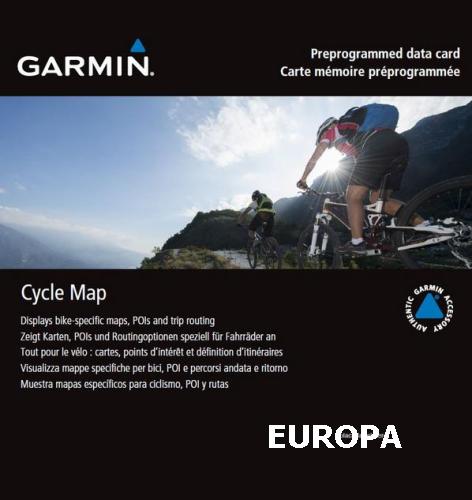 Garmin Fahrradkarte Europa auf Speicherkarte (microSD/SD) für