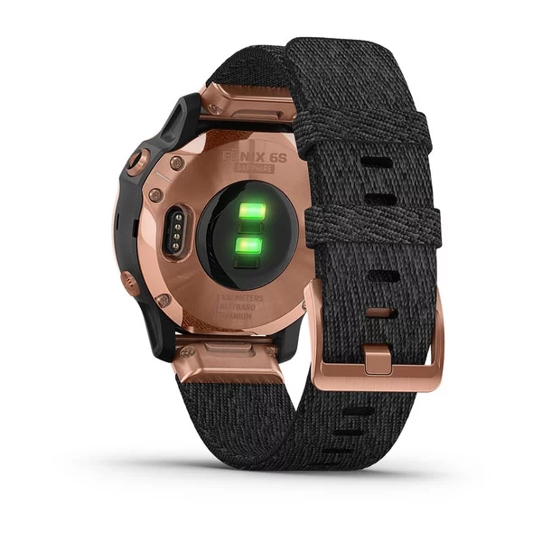 INFRI Cinturino 20mm Per Garmin Fenix 6S Pro/5S Plus - Silicone A Sgancio Rapido, Fibbia Oro Rosa, Easyfit, Regolabile