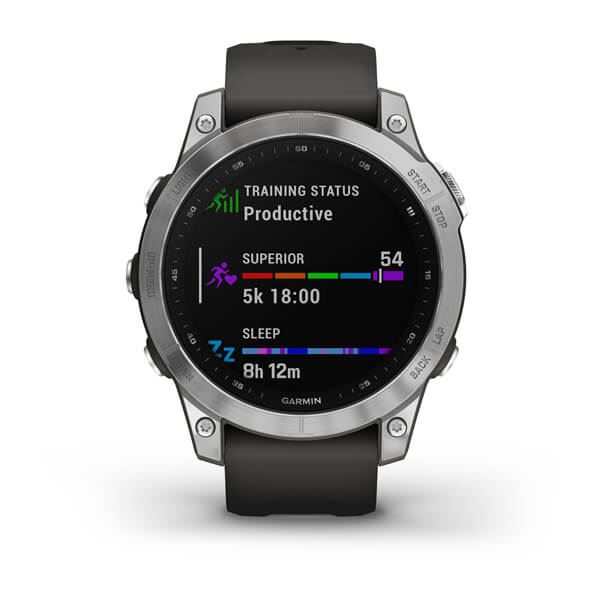 Produktbild von Garmin fenix 7, graphit/silber - GPS Multisport Smartwatch