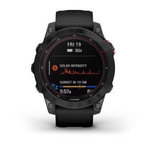 Garmin fenix 7 Solar, schwarz/grau - GPS Multisport Smartwatch