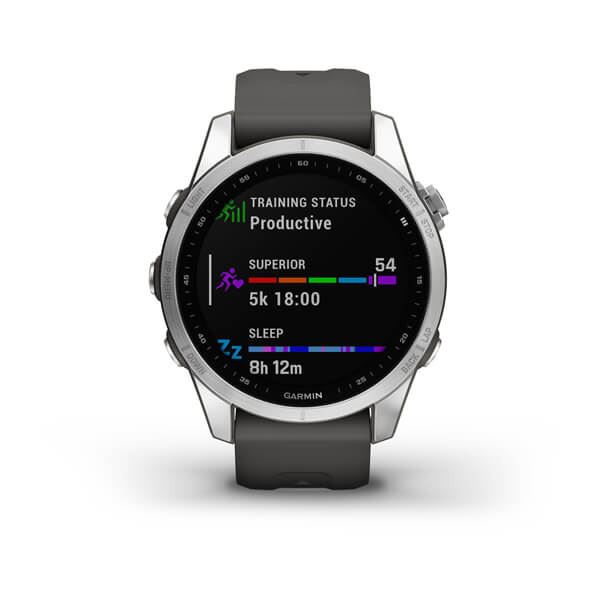 Produktbild von Garmin fenix 7S, graphit/silber - GPS Multisport Smartwatch