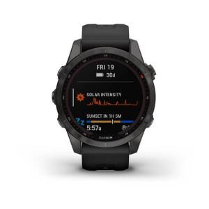 Garmin fenix 7S Sapphire Solar, schwarz/schiefergrau - GPS Multisport Smartwatch