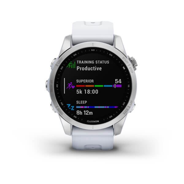 Produktbild von Garmin fenix 7S, weiss/silber - GPS Multisport Smartwatch