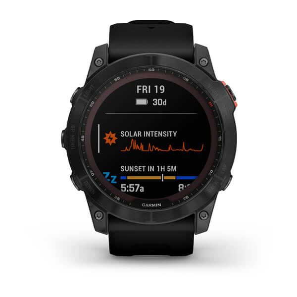 Produktbild von Garmin fenix 7X Solar, schwarz/grau - GPS Multisport Smartwatch