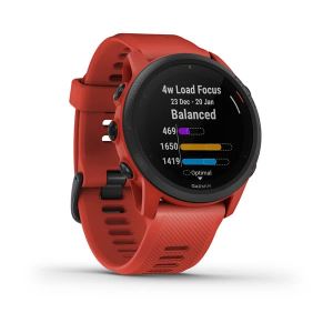 Garmin Forerunner 745, rot - kompakte GPS Lauf- und Triathlonuhr