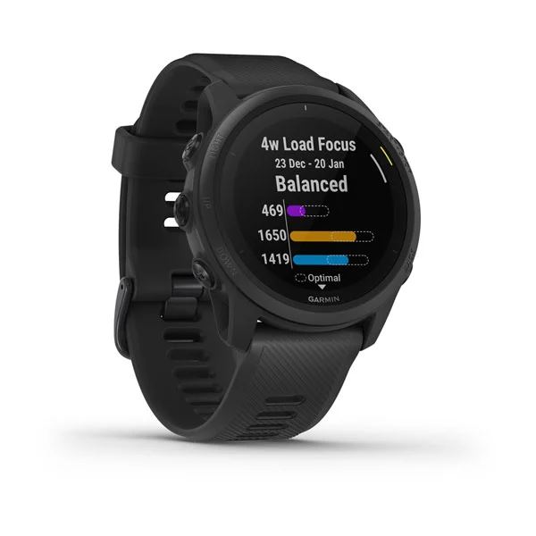 Produktbild von Garmin Forerunner 745, schwarz - kompakte GPS Lauf- und Triathlonuhr