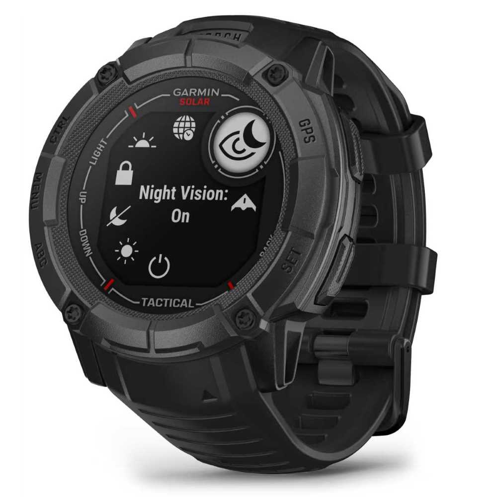 Produktbild von Garmin Instinct 2X Solar Tactical, schwarz - robuste Adventure Smartwatch mit Solar Ladelinse