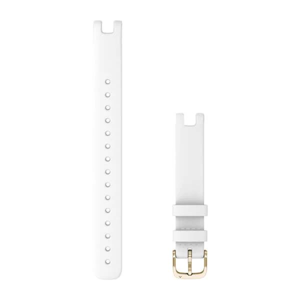 Produktbild von Garmin Leder Armband 14mm lang, weiß (010-13068-A6) für Garmin Lily
