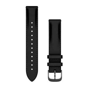 Garmin Leder Schnellwechsel Armband 18mm, schwarz (010-12932-61) für Garmin Forerunner 255S