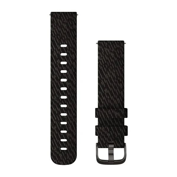 Produktbild von Garmin Nylon Schnellwechsel Armband 20mm, schwarz (010-12924-13) für Approach S12/S40/S42, D2 Air, Forerunner 245/645, Venu/Sq, vivoactive 3, vivomove /HR/Luxe/Style/ 3