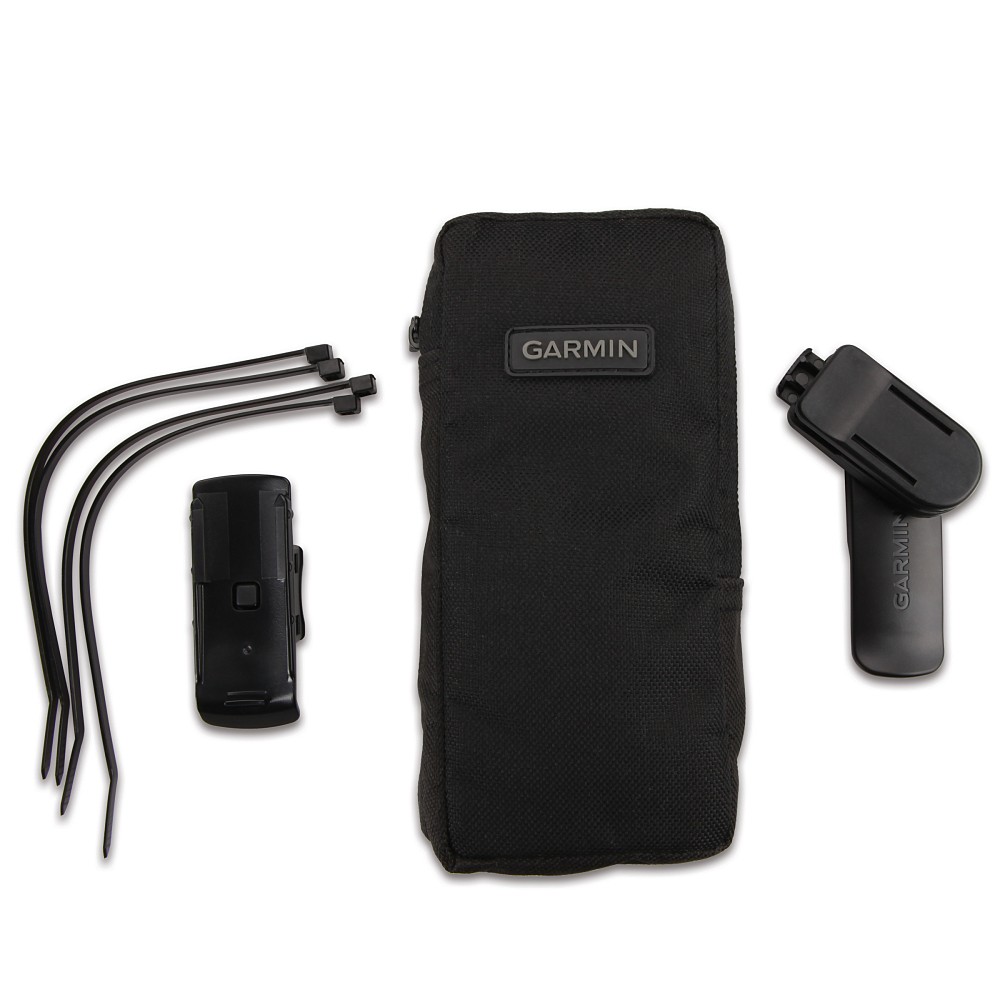 Produktbild von Garmin Outdoor Set (010-11853-00) mit Tasche, Fahrrad Halterung und Gürtelclip für Garmin Approach, eTrex, GPSMap 62, GPSMap 64, Oregon