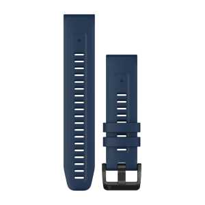 Garmin QuickFit 22 Silikon Armband, dunkelblau (010-13111-31) für Garmin epix (Modell 2022)