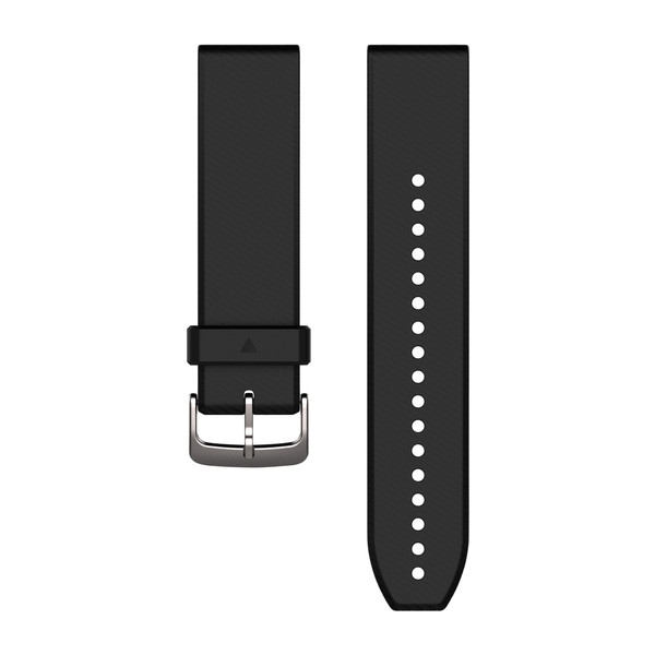 Produktbild von Garmin QuickFit 22 Silikon Armband, schwarz-silber (010-12500-00) für Approach S60/S62, fenix 5/6, Forerunner 935/945, Instinct, MARQ Adventurer/Athlete/Aviator/Captain/Commander/Driver/Golfer...