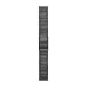 Garmin QuickFit 22 Titan Armband, schiefergrau (010-12740-02) für Garmin fenix 6 Solar