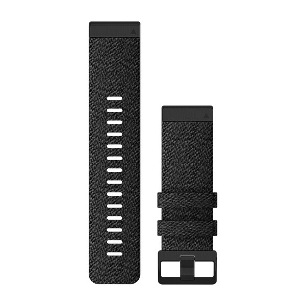 Produktbild von Garmin QuickFit 26 Nylonarmband, schwarz mit schiefergrauer Schnalle (010-12864-07) für Garmin fenix 6X, 5X