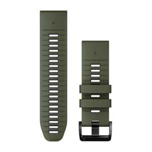 Garmin QuickFit 26 Silikon Armband, moosgrün/graphit (010-13281-07) für Garmin tactix Charlie