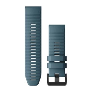 Garmin QuickFit 26 Silikon Armband, blau (010-12864-03) für Garmin fenix 7X Solar