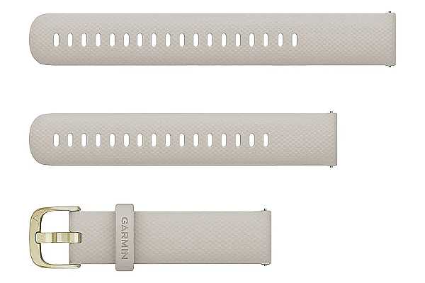 Garmin Schnellwechsel-Armband 18mm, beige mit hellgoldfarbener Schnalle (010-12932-0D)