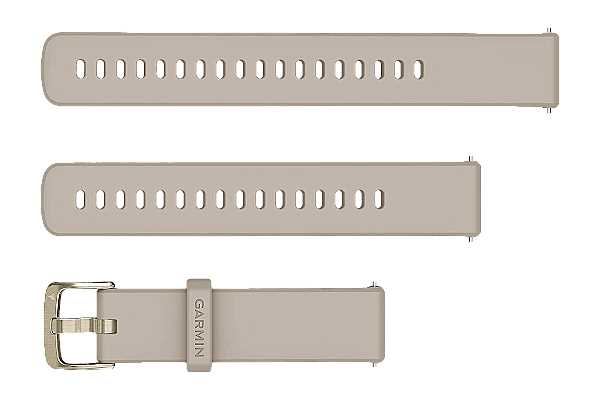 Garmin Schnellwechsel-Armband 18mm, beige mit goldfarbener Schnalle (010-13256-02)