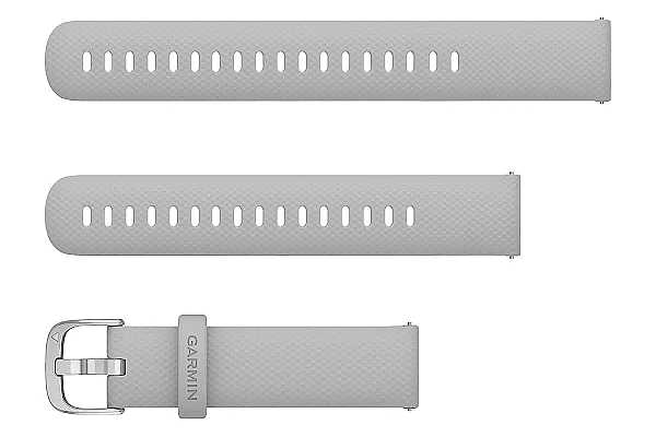 Garmin Schnellwechsel-Armband 18mm, grau mit silberfarbener Schnalle (010-12932-0C)