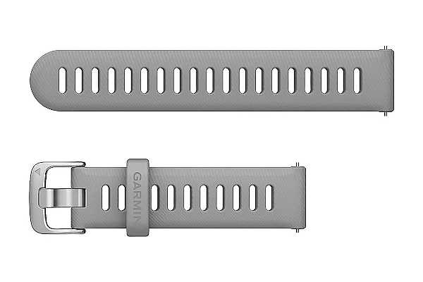 Garmin Schnellwechsel-Armband 18mm, grau mit silberfarbener Schnalle (010-11251-3G)