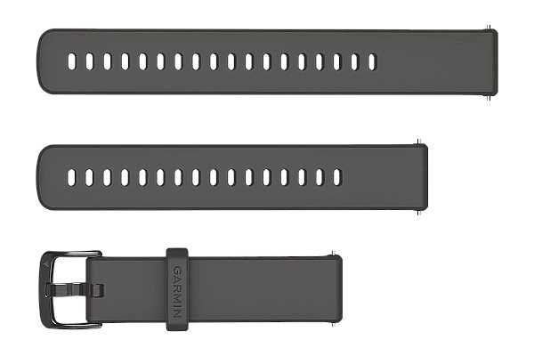 Garmin Schnellwechsel-Armband 18mm, grau mit schiefergrauer Schnalle (010-13256-00)