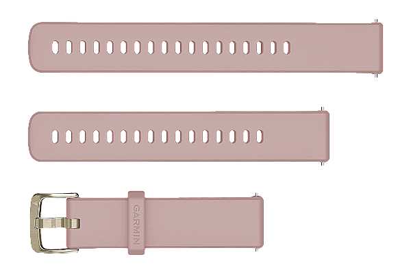 Garmin Schnellwechsel-Armband 18mm, rosa mit goldfarbener Schnalle (010-13256-03)
