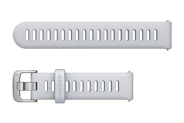 Garmin Schnellwechsel-Armband 18mm, wei� mit silberfarbener Schnalle aus Edelstahl (010-11251-3F)