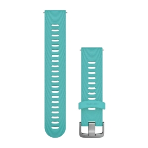 Garmin Silikon Schnellwechsel Armband 20mm, türkis (010-11251-1Q) für Garmin Venu 2 Plus