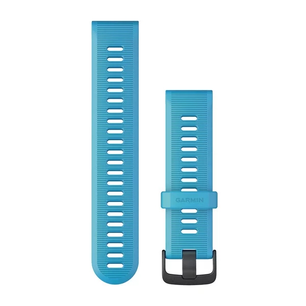 Produktbild von Garmin Silikon Armband, blau mit schiefergrauer Schließe (010-11251-2D) für Garmin Forerunner 935/945