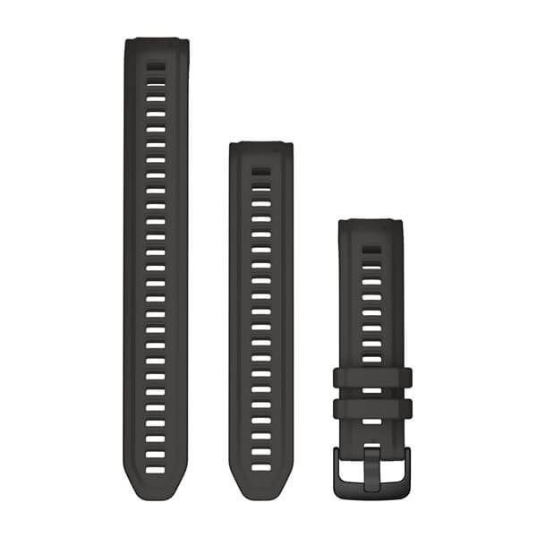 Produktbild von Garmin Silikon Armband 20mm, graphit (010-13104-00) für Garmin Instinct 2S/ 2S Camo/ 2S Solar/ 2S Solar Surf/ 2S Surf