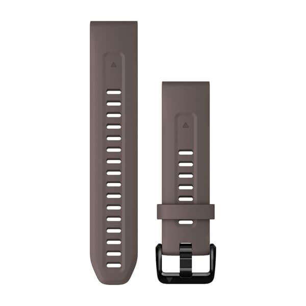 Produktbild von Garmin Silikon Armband QuickFit 20, grau (010-13102-10) für Garmin D2 Delta S, fenix 5S/5S Plus/6S Pro Sapphire/6S Pro Solar/fenix 6S/fenix 6S Solar