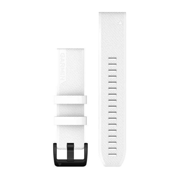 Produktbild von Garmin Silikon Armband, QuickFit 22mm, weiß (010-12901-01) für kompatible Garmin Uhren