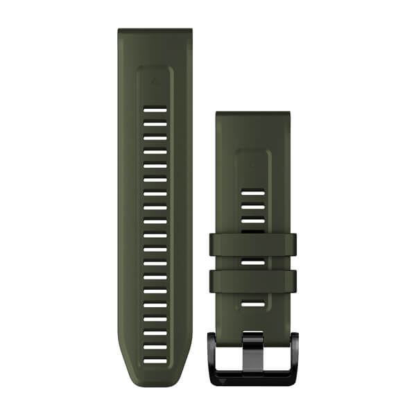 Produktbild von Garmin Silikon Armband QuickFit 26, grün (010-13117-03) für Garmin fenix 7X, 6X, 5X