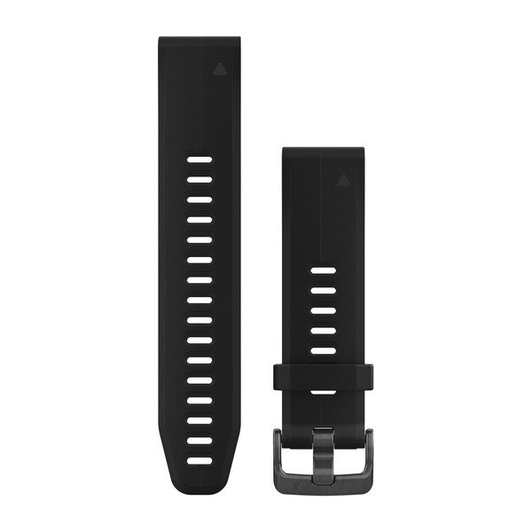 Produktbild von Garmin QuickFit 20 Silikon Armband, schwarz (010-12739-00) für Garmin fenix 5S