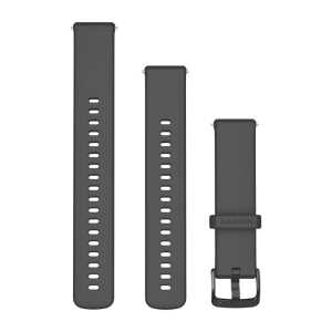 Garmin Silikon Schnellwechsel Armband 18mm, grau (010-13256-00) für Garmin vivomove 3S