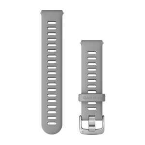 Garmin Silikon Schnellwechsel Armband 18mm, grau (010-11251-3G) für Garmin vivoactive 4s