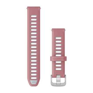 Garmin Silikon Schnellwechsel Armband 18mm, rosa/weiss (010-11251-A5) für Garmin Forerunner 265s