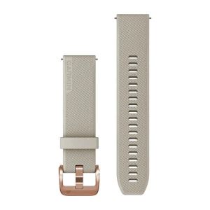 Garmin Silikon Schnellwechsel Armband 20mm, beige (010-13114-02) für Garmin Venu SQ Music