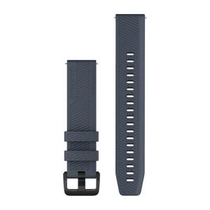 Garmin Silikon Schnellwechsel Armband 20mm, dunkelgrau (010-13076-01) für Approach S12/S40/S42, D2 Air, Forerunner 245/645, Venu/Sq, vivoactive 3, vivomove /HR/Luxe/Style/ 3