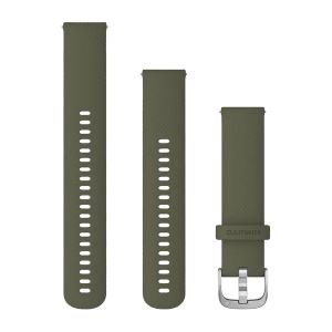 Garmin Silikon Schnellwechsel Armband 20mm, oliv (010-12924-11) für Garmin vivomove HR