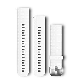 Garmin Schnellwechsel Silikon Armband (20 mm), weiß mit Edelstahl Schnalle (010-12561-04) für Garmin Approach S12