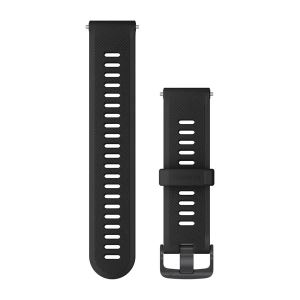 Garmin Silikon Schnellwechsel Armband 22mm, schwarz (010-11251-9B) für Garmin Forerunner 745
